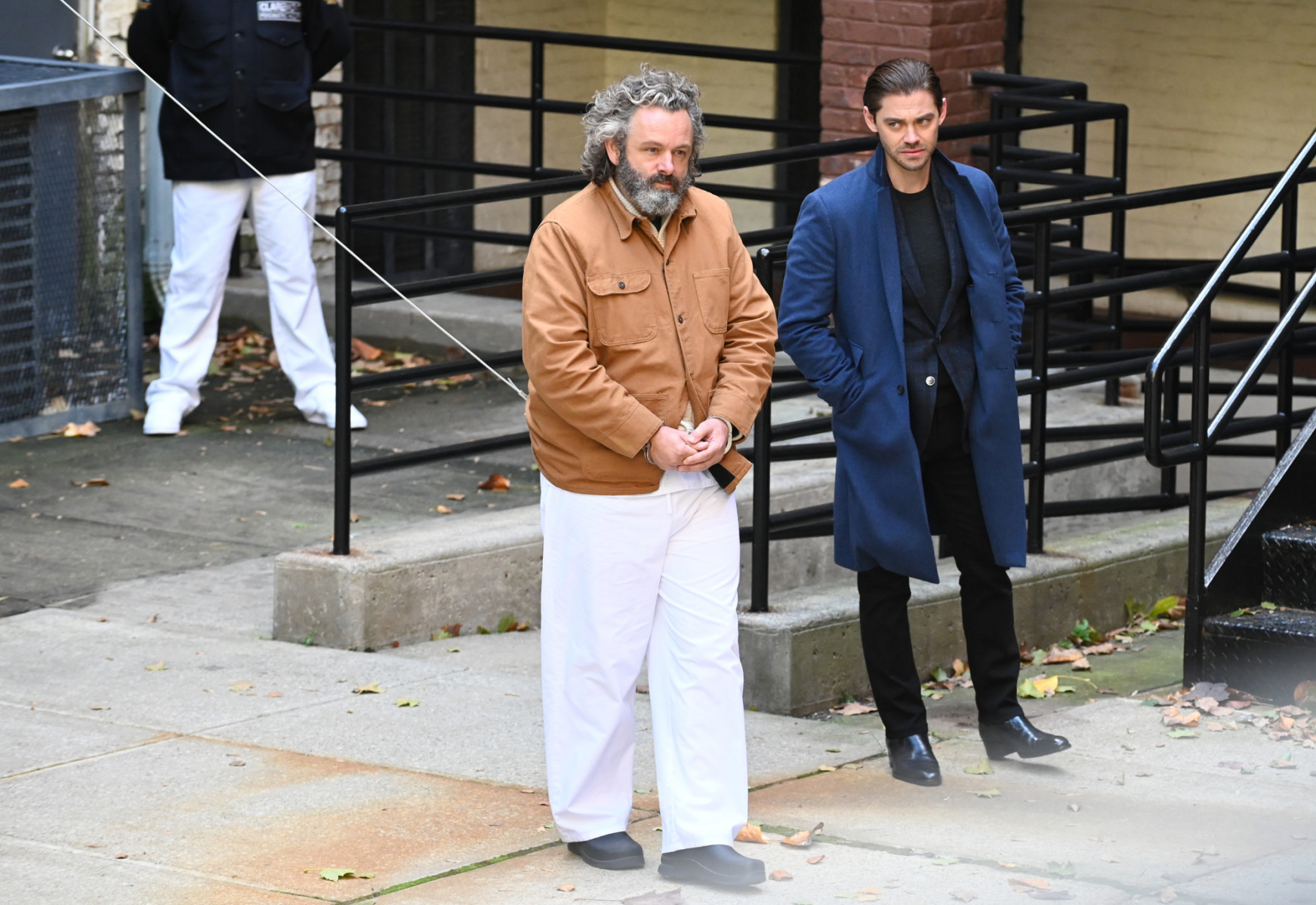 PRODIGAL SON:  L-R: Michael Sheen and Tom Payne in the "Speak of The Devil"  episode of PRODIGAL SON airing Tuesday, Jan.19 (9:01-10:00 PM ET/PT) on FOX. ©2021 Fox Media LLC Cr: Phil Caruso/FOX
